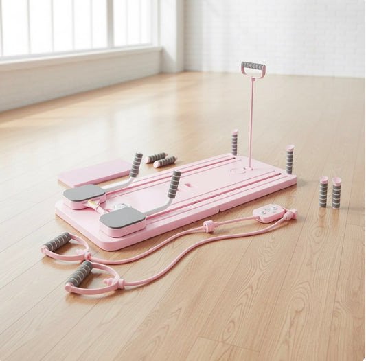 Transform Your Workout with the High-Quality Foldable Pilates Reformer Board - Portable, Multifunctional, and Stylish!